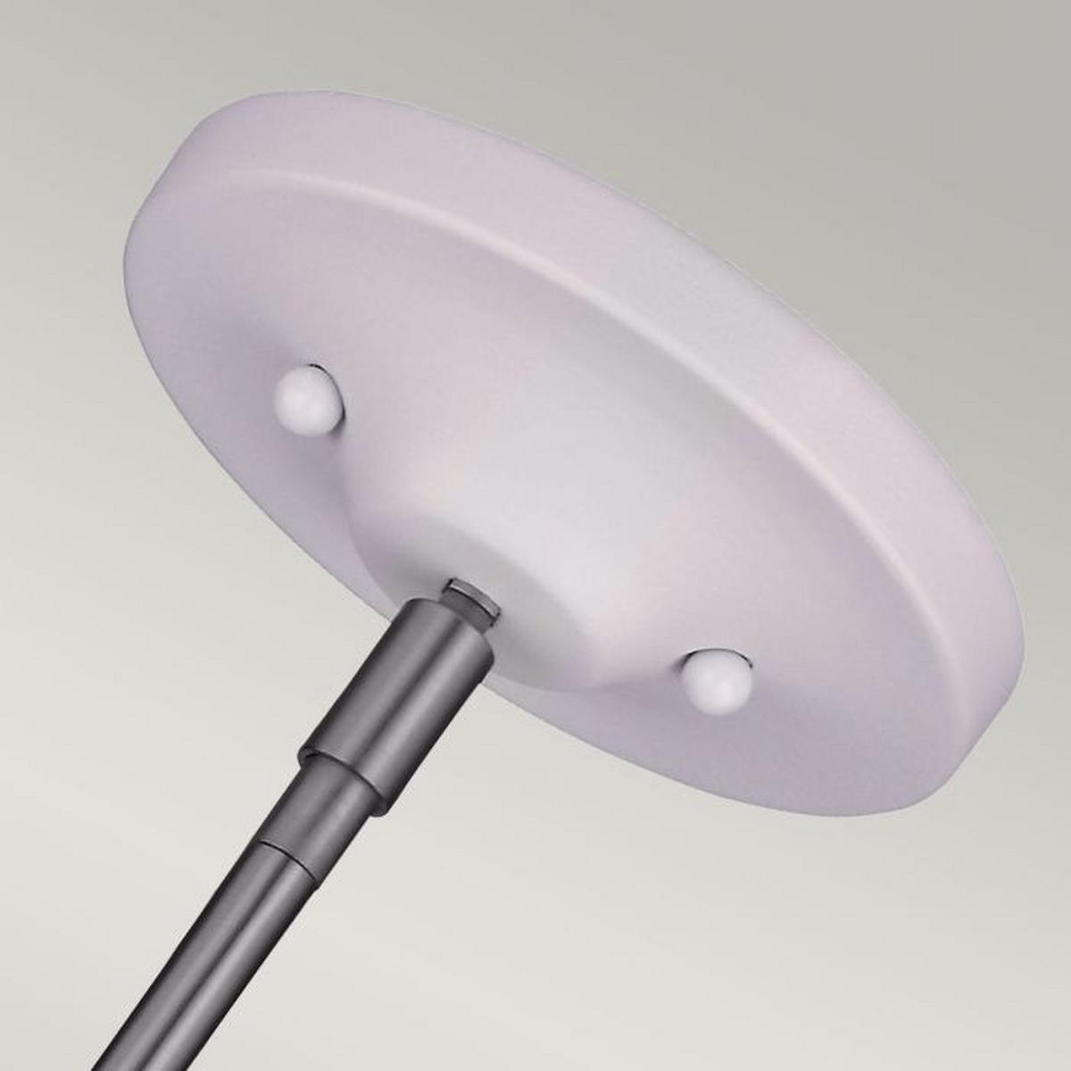 HÄNGLAMPA Holloway 47.9/54 cm  - vit/stålfärgad, Klassisk, metall (47.9/54cm) - Elstead Lighting
