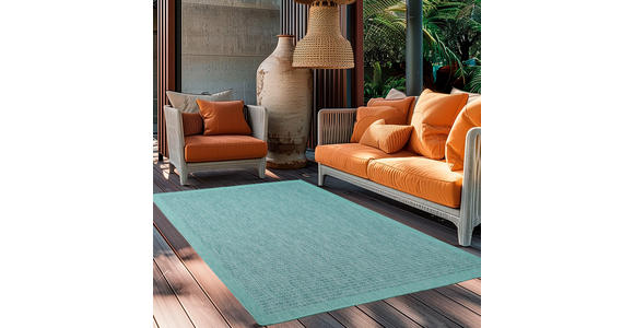 OUTDOORTEPPICH 280/370 cm GIZA  - Blau, Basics, Textil (280/370cm) - Novel