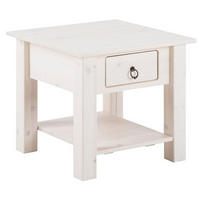 COUCHTISCH in Holz 50/45/50 cm  - Bronzefarben/Weiß, Design, Holz/Metall (50/45/50cm) - MID.YOU