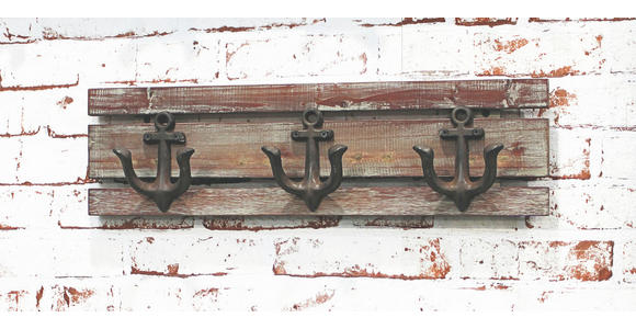 WANDGARDEROBE  in Tanne massiv Braun  - Braun, Design, Holz (50/14/7cm) - Carryhome