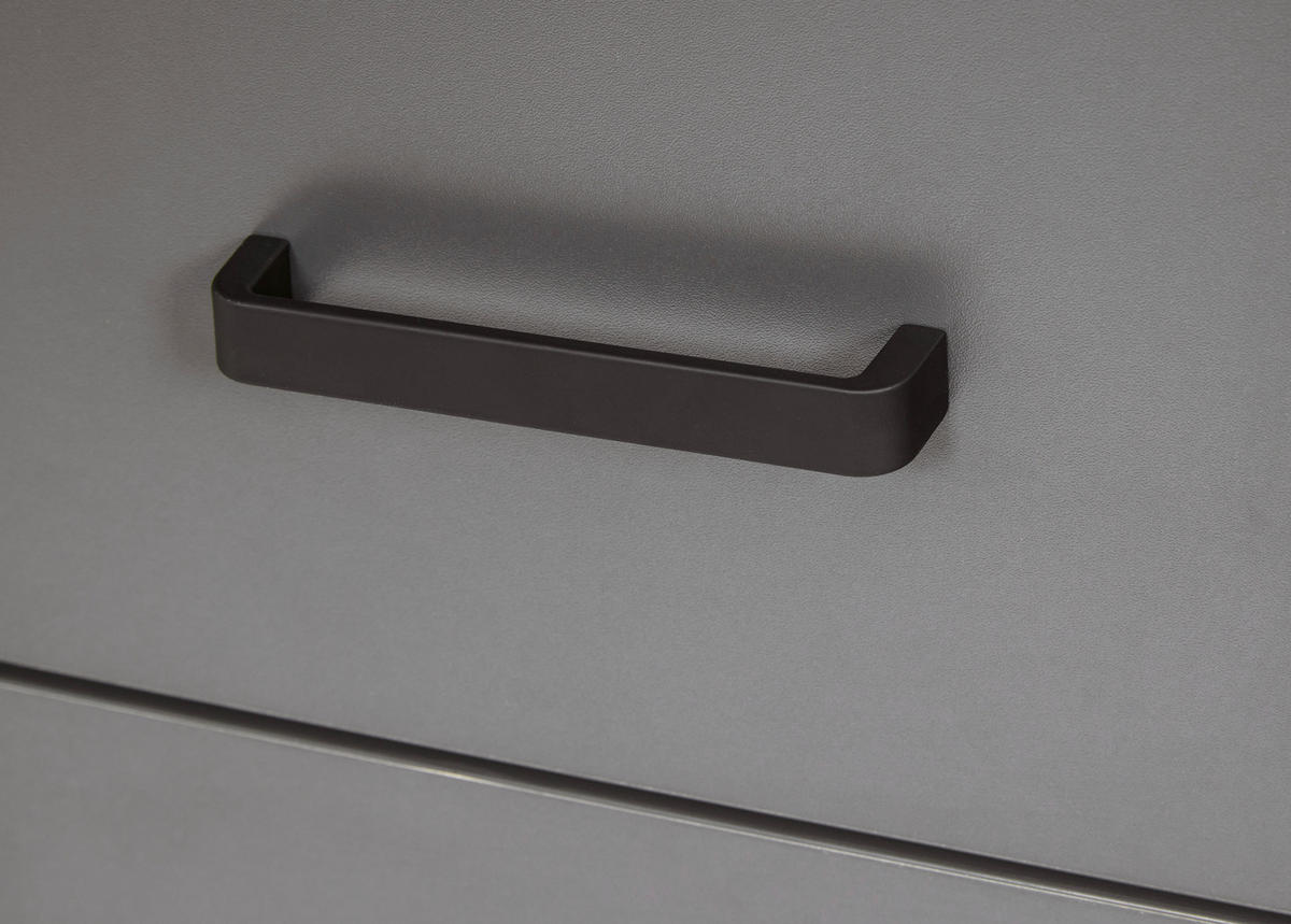 HOCHSCHRANK 42/197/40 cm  - Anthrazit/Schwarz, Natur, Holzwerkstoff/Metall (42/197/40cm) - home24