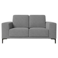 2-SITS SOFFA i trä, metall, textil grå  - svart/grå, Klassisk, metall/trä (164/85/88cm) - Carryhome