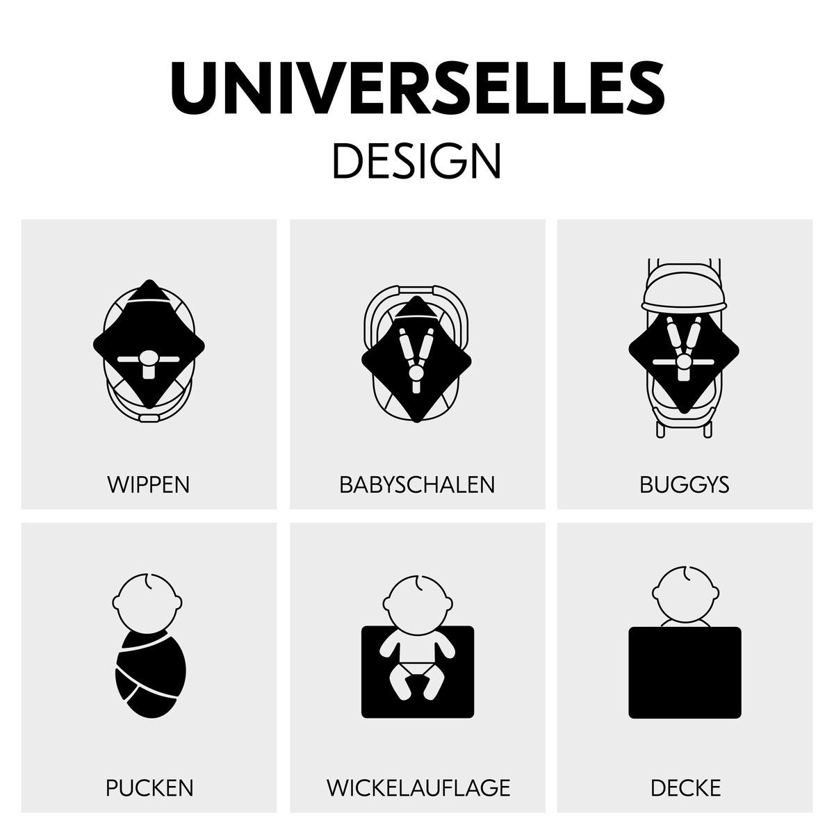 EINSCHLAGDECKE Snuggle so Cosy      - Hellgrau, Basics, Textil (75/0,6/75cm) - Hauck