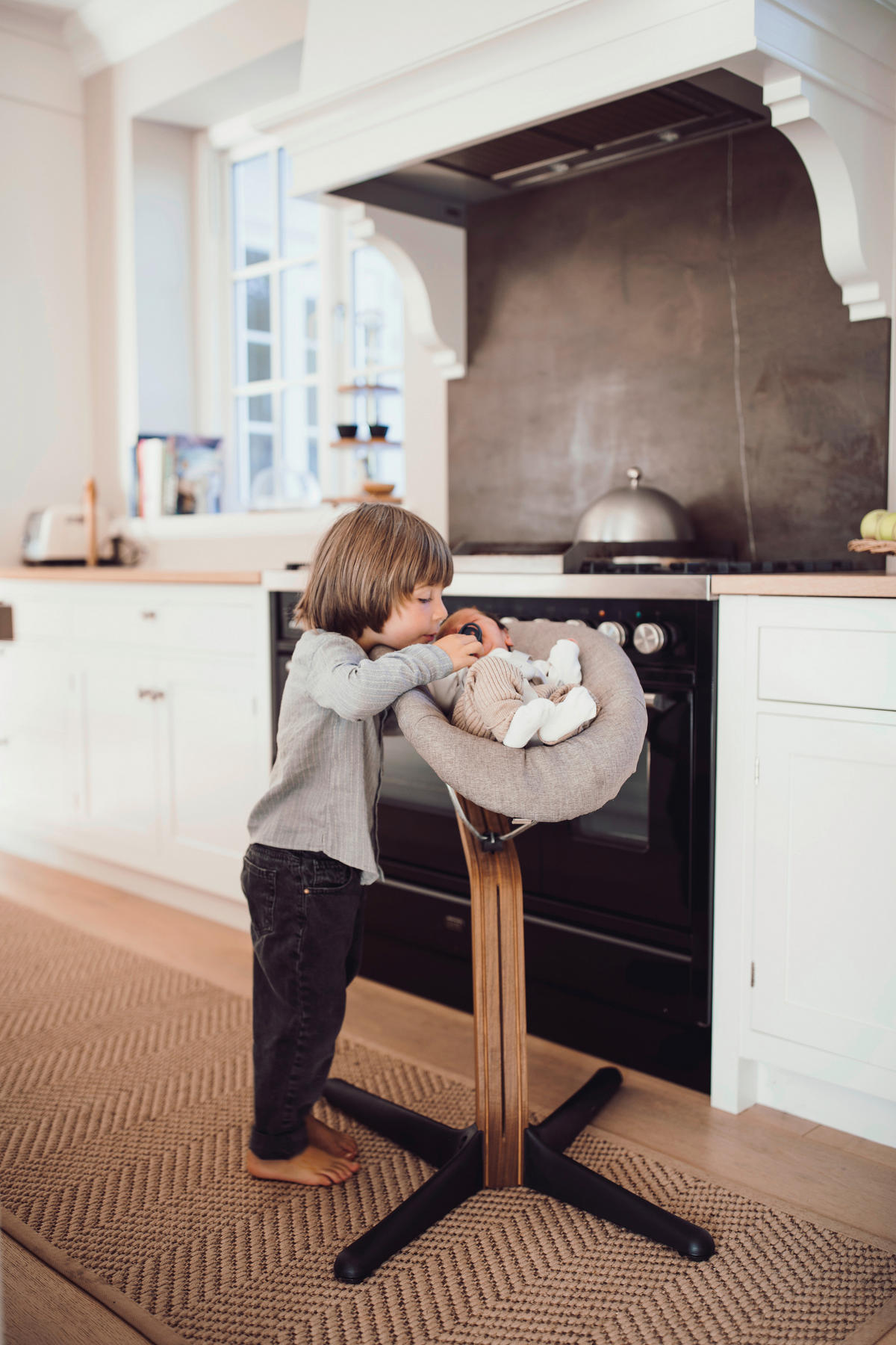 HOCHSTUHLLIEGE Nomi  - Pink/Rosa, Trend, Kunststoff/Textil (71/20/38,5cm) - Stokke