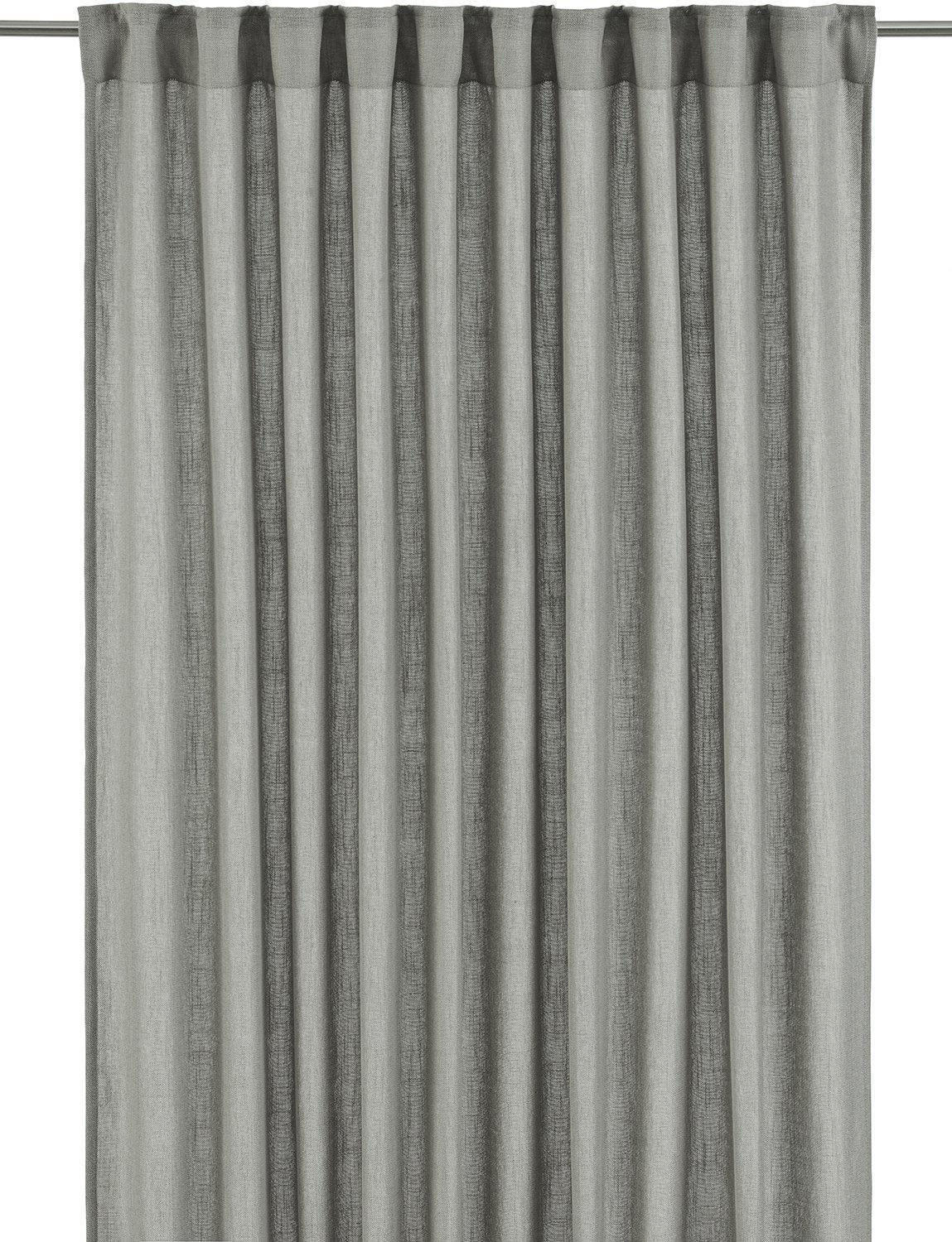 FERTIGVORHANG  blickdicht   145/260 cm 2 Stück  - Hellgrau, Basics, Textil (145/260cm) - Svanefors