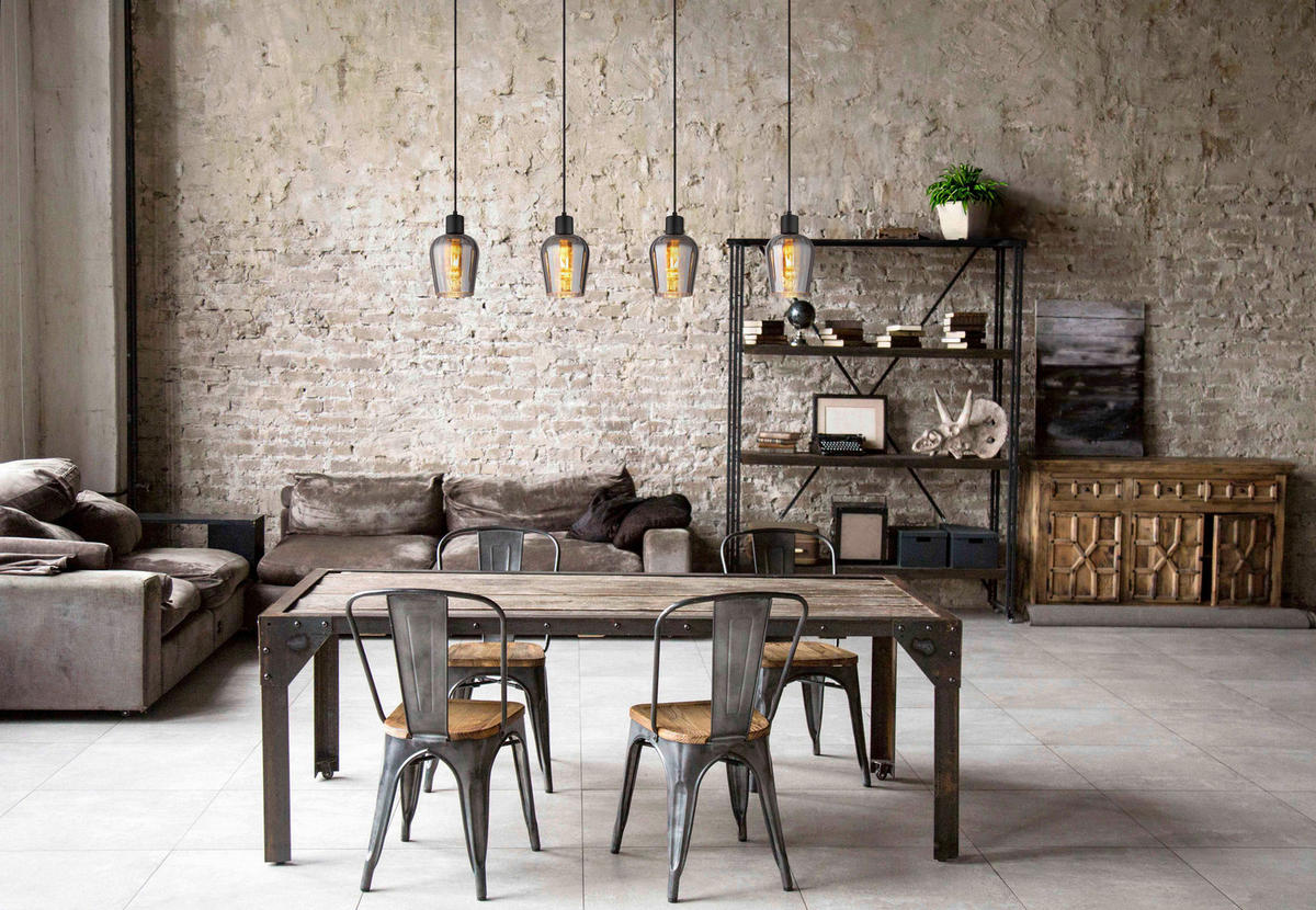 HÄNGLAMPA RYAN 103,5/13,5/150 cm  - grå/svart, Basics, metall/glas (103,5/13,5/150cm)