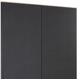 KLEIDERSCHRANK  in Dunkelgrau, Eiche Artisan  - Dunkelgrau/Silberfarben, Design, Holzwerkstoff/Kunststoff (136/197/54cm) - Carryhome