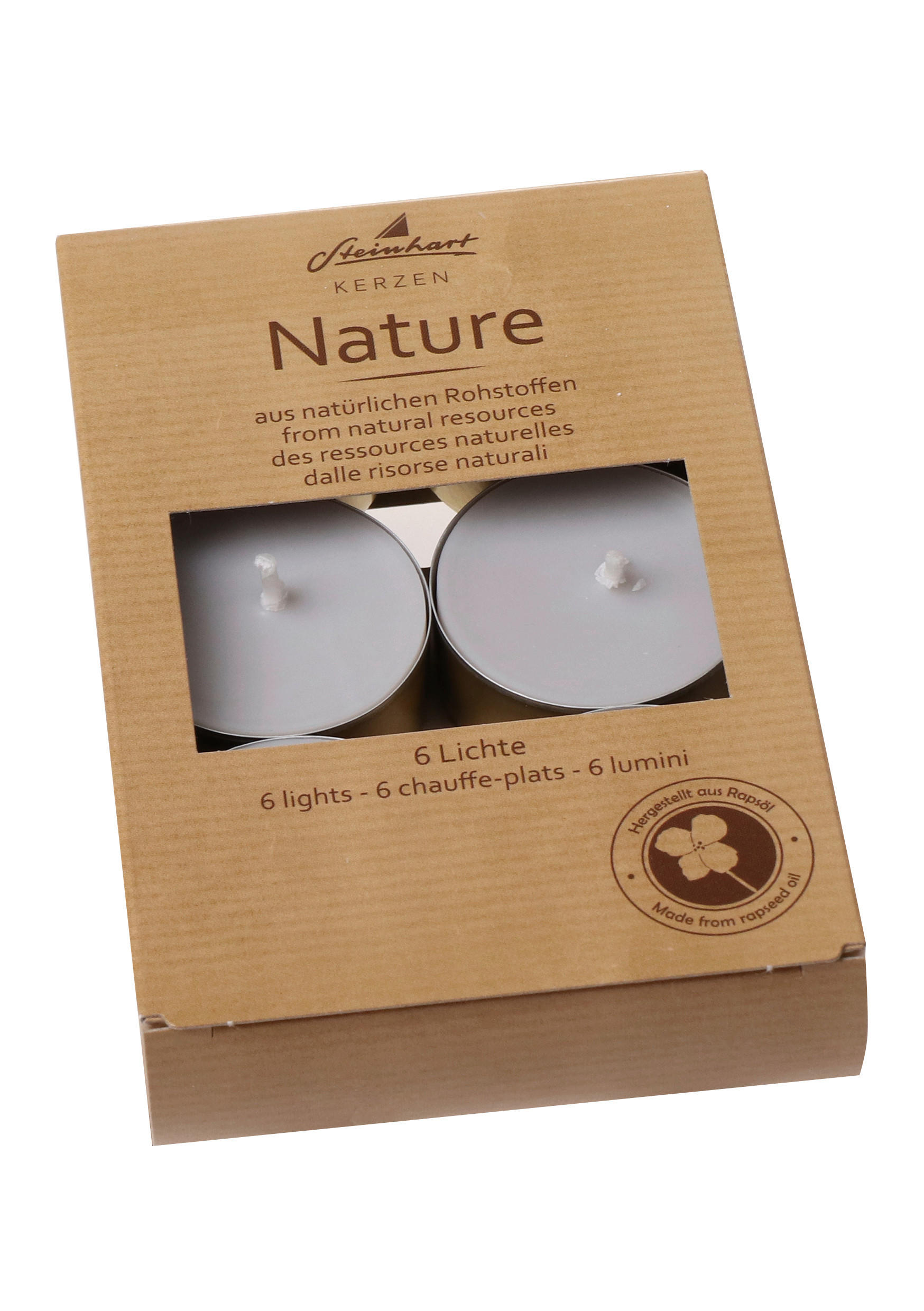 TEELICHTSET  - Naturfarben, Basics (8/12cm)