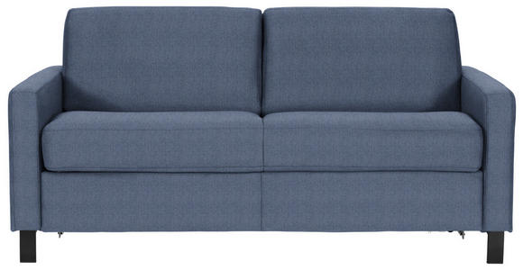 SCHLAFSOFA Webstoff Blau - Blau/Schwarz, MODERN, Holz/Textil (184/92/102cm) - Dieter Knoll