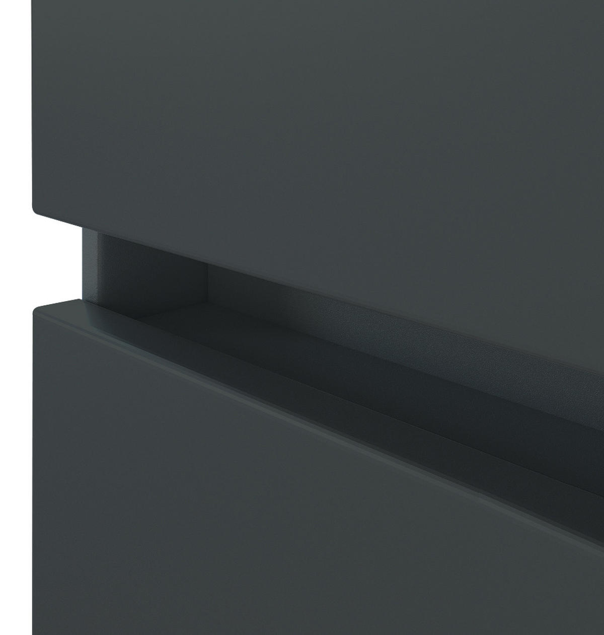 MIDISCHRANK 40/130/35 cm  - Eichefarben/Silberfarben, Basics, Holzwerkstoff/Kunststoff (40/130/35cm) - Held