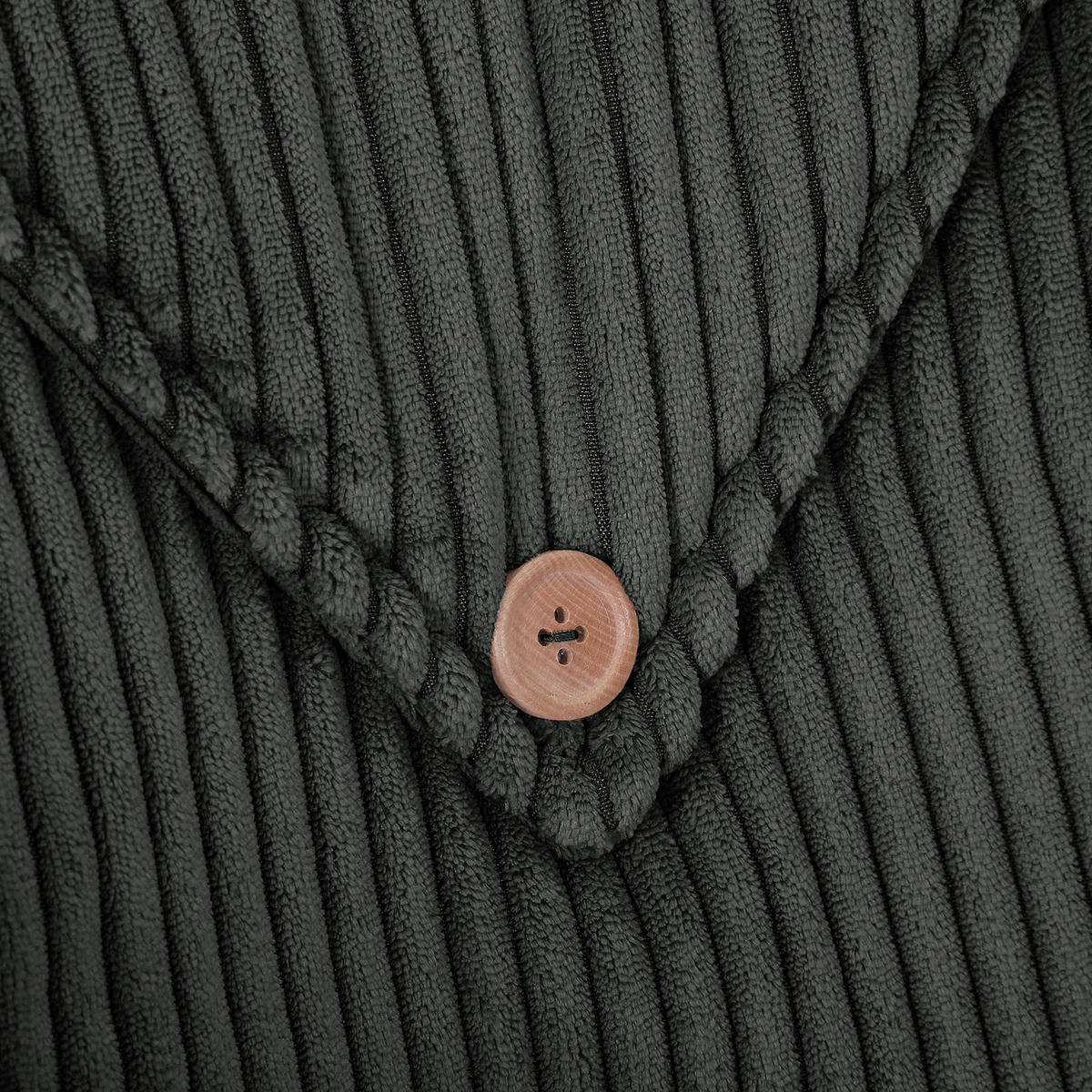 ARMLEHNSTUHL  Stoffauswahl, Sitzfläche 360° drehbar Cord  Dunkelgrau  - Dunkelgrau/Naturfarben, KONVENTIONELL, Holz/Textil (60/83/65cm) - Landscape