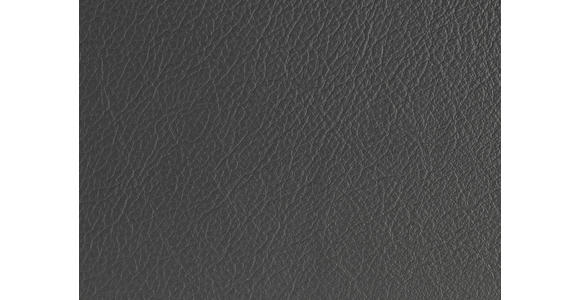 SCHLAFSOFA Anthrazit Echtleder - Anthrazit/Schwarz, Design, Leder/Metall (209/94/94cm) - Novel