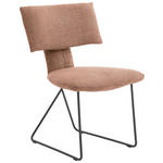 STUHL   Webstoff  - Anthrazit/Kupferfarben, Design, Textil/Metall (57/87/67cm) - Johann Jakob