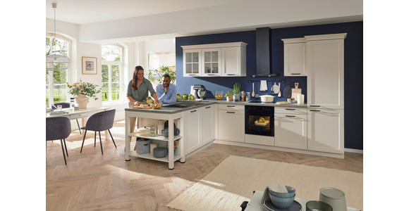 EINBAUKÜCHE   - Weiß, LIFESTYLE, Holzwerkstoff - Novel