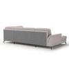 WOHNLANDSCHAFT in Vliesstoff Kombination Echtleder/Stoff Hellgrau  - Hellgrau/Schwarz, Modern, Leder/Textil (164/319/212cm) - Sit & More