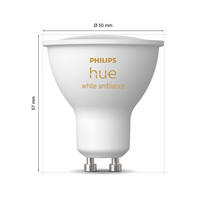 LED-LEUCHTMITTEL   GU10 4,2 W  - Weiss, Basics, Kunststoff (5,7/5/5cm) - Philips HUE