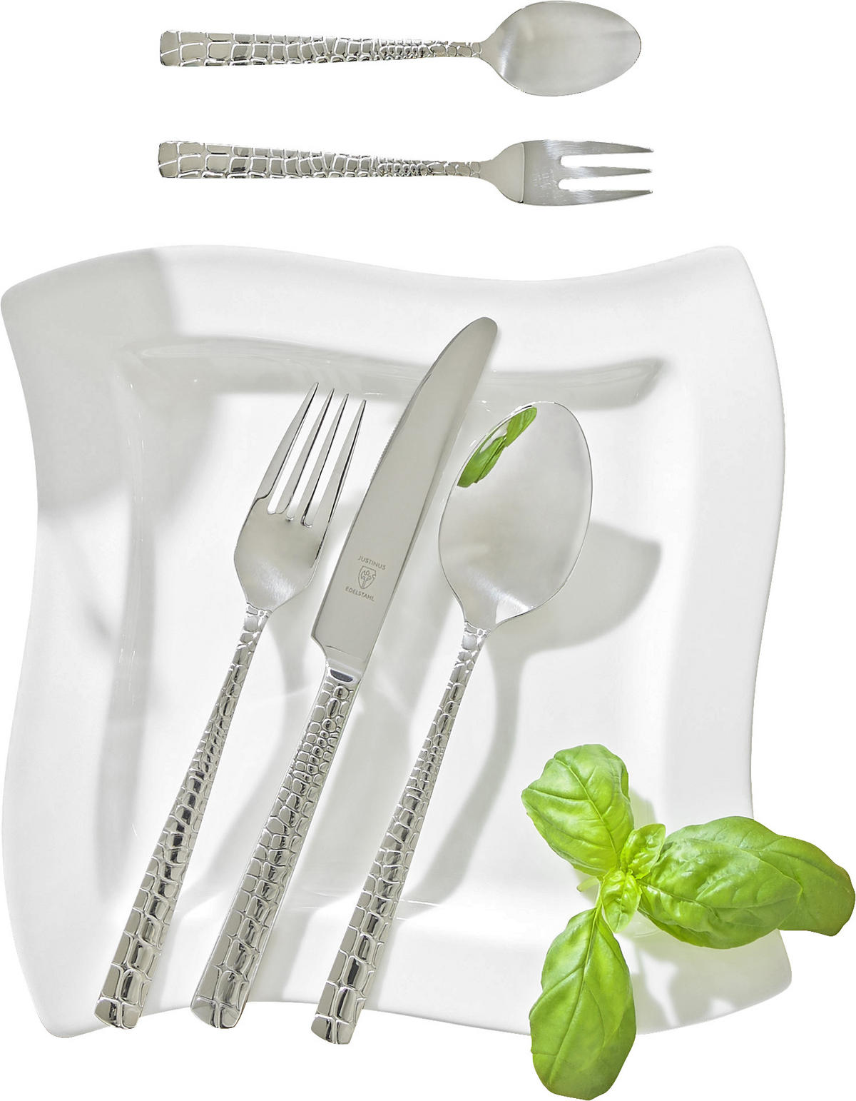 SET DE TACÂMURI 30 piese  Croco  - culoare inox, Konventionell, metal - Justinus