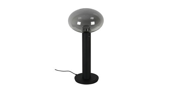 AKKU-TISCHLEUCHTE 20/42 cm  - Chromfarben/Schwarz, Design, Glas/Kunststoff (20/42cm) - Dieter Knoll