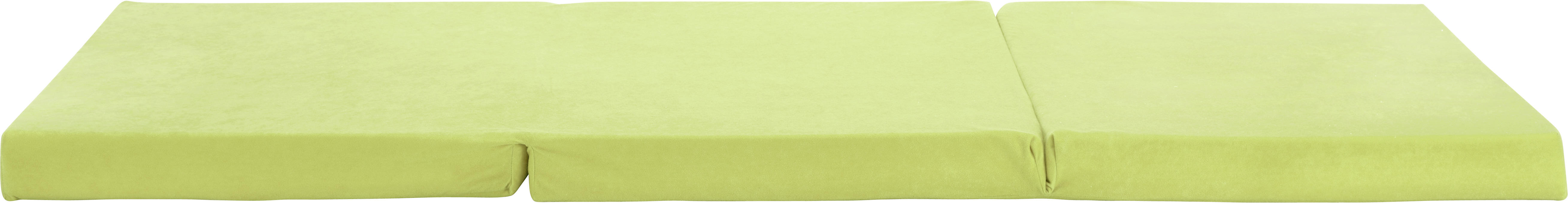 SKLADACÍ MATRAC, 65/186 cm - zelená, Basics, textil (65/186cm)