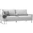 DREISITZER-SOFA in Textil Hellgrau - Hellgrau/Alufarben, Design, Textil/Metall (204/86/97cm) - Pure Home Lifestyle DREISITZER-SOFA in Textil Hellgrau - Hellgrau/Alufarben, Design, Textil/Metall (204/86/97cm) - Pure Home Lifestyle