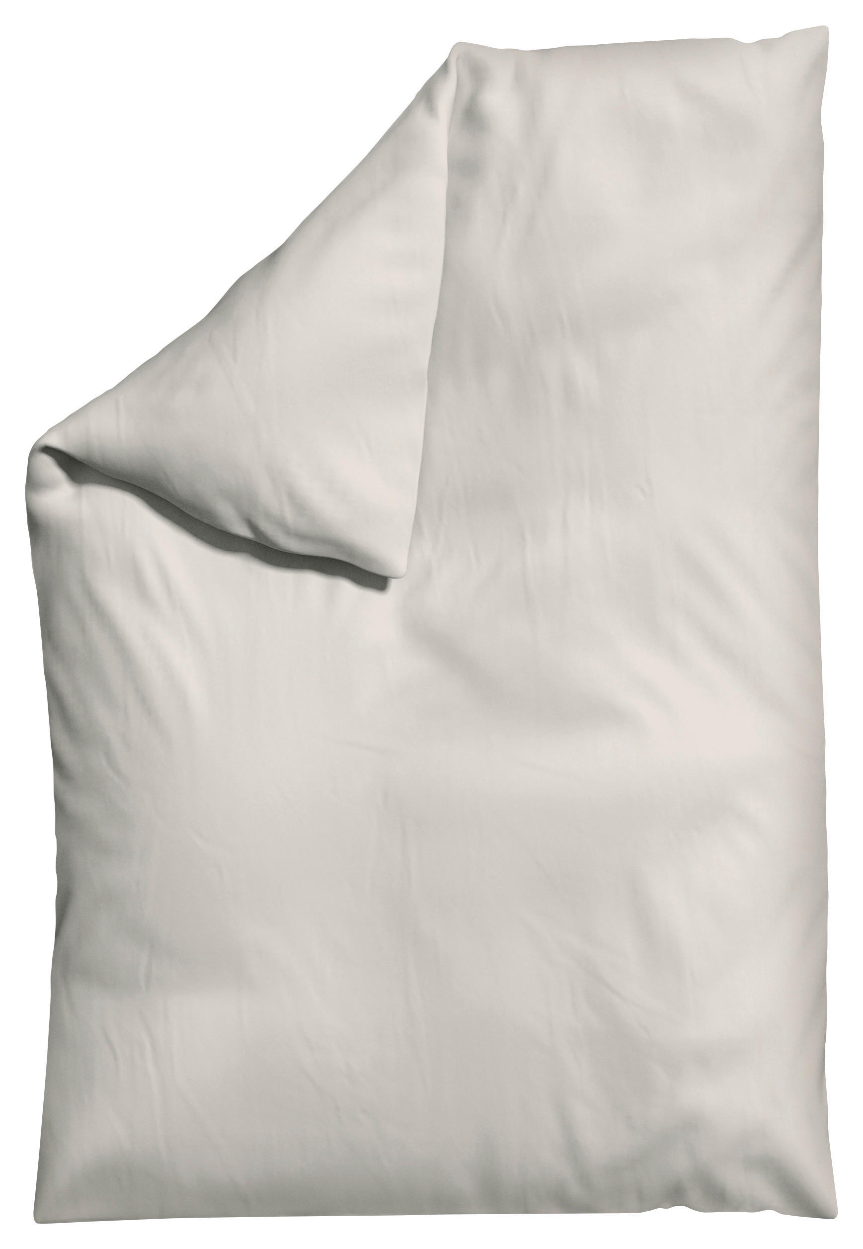 Schlafgut Bettdeckenbezug Woven Satin Beige 135-140x200 cm