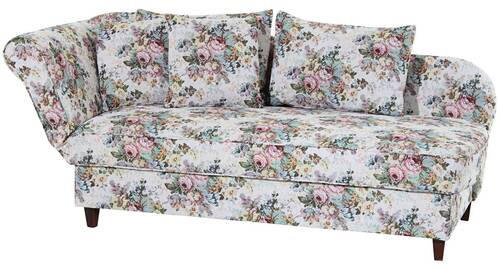 RÉCAMIERE Multicolor Flachgewebe  - Nussbaumfarben/Multicolor, Design, Holz/Textil (190/88/82cm) - Max Winzer