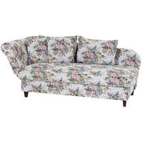 RÉCAMIERE in Flachgewebe Multicolor  - Nussbaumfarben/Multicolor, Design, Holz/Textil (190/88/82cm) - Max Winzer