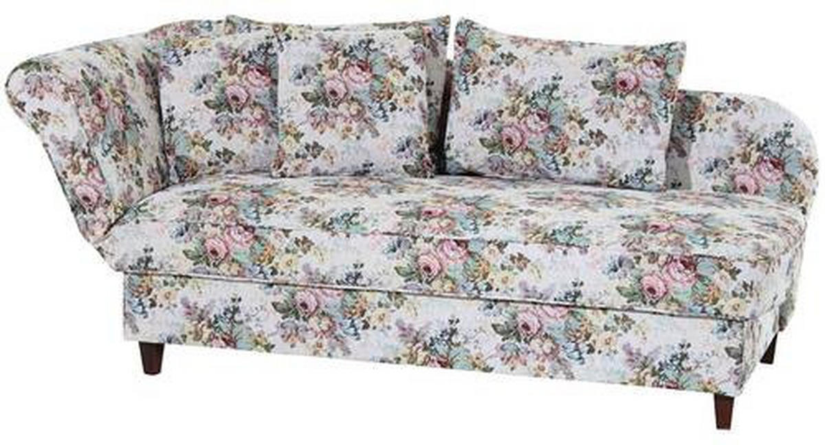 RÉCAMIERE in Flachgewebe Multicolor  - Nussbaumfarben/Multicolor, Design, Holz/Textil (190/88/82cm) - Max Winzer
