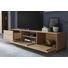 WOHNWAND in Grau, Eichefarben - Eichefarben/Grau, Natur, Glas/Holz (259/178/49cm) - Valnatura WOHNWAND in Grau, Eichefarben - Eichefarben/Grau, Natur, Glas/Holz (259/178/49cm) - Valnatura