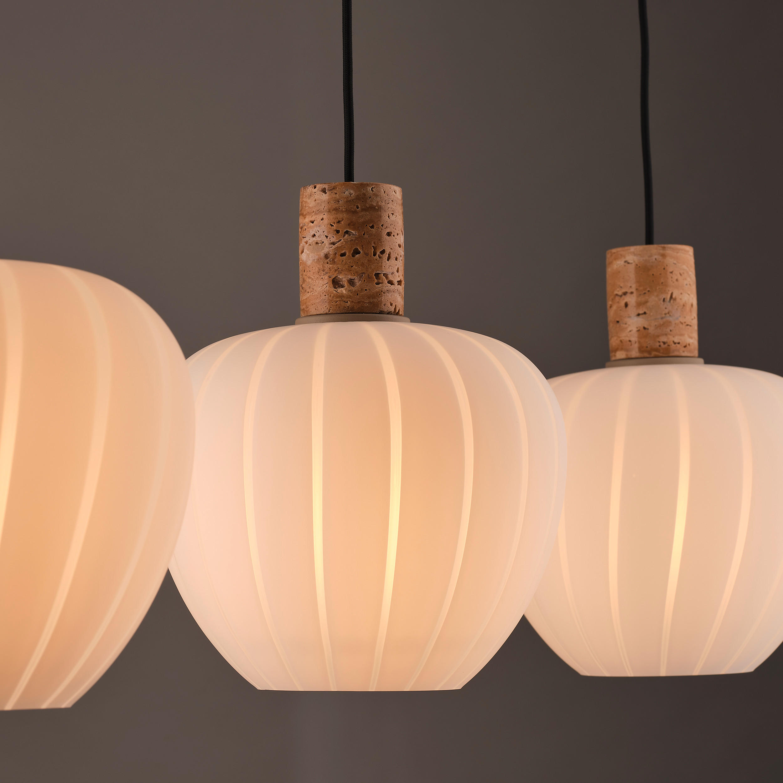 HÄNGELEUCHTE 120/25/150 cm  - Beige/Weiß, Basics, Glas/Metall (120/25/150cm)