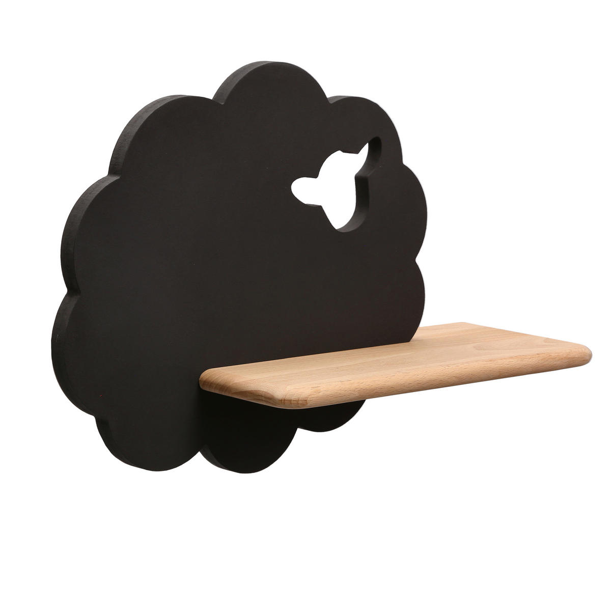 KINDERWANDLEUCHTE 36/12/24 cm   - Schwarz, Basics, Holz/Holzwerkstoff (36/12/24cm)