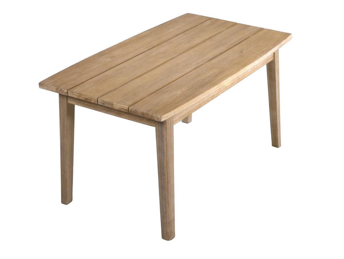 GARTENGARNITUR 3-teilig  - Hellbraun/Beige, Basics, Holz/Kunststoff (60/89/64cm) - Gardenson