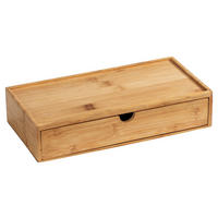 ORGANIZÉR hnědá - hnědá, Basics, dřevo (28/6/14cm)