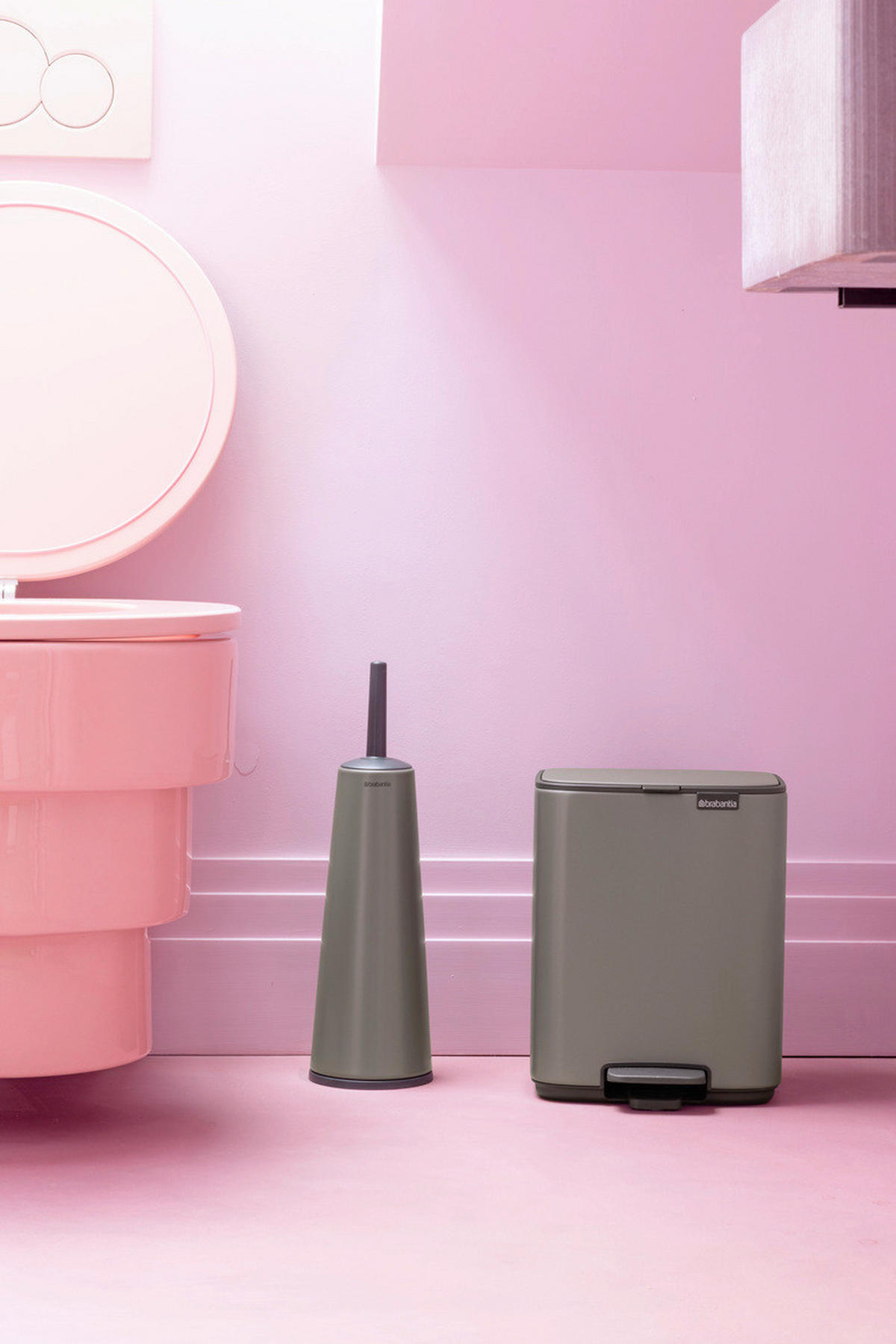 KANTA SA PAPUČICOM  7 l   - antracit/platinasta, Osnovno, metal/plastika (24,2/31/24,2cm) - Brabantia