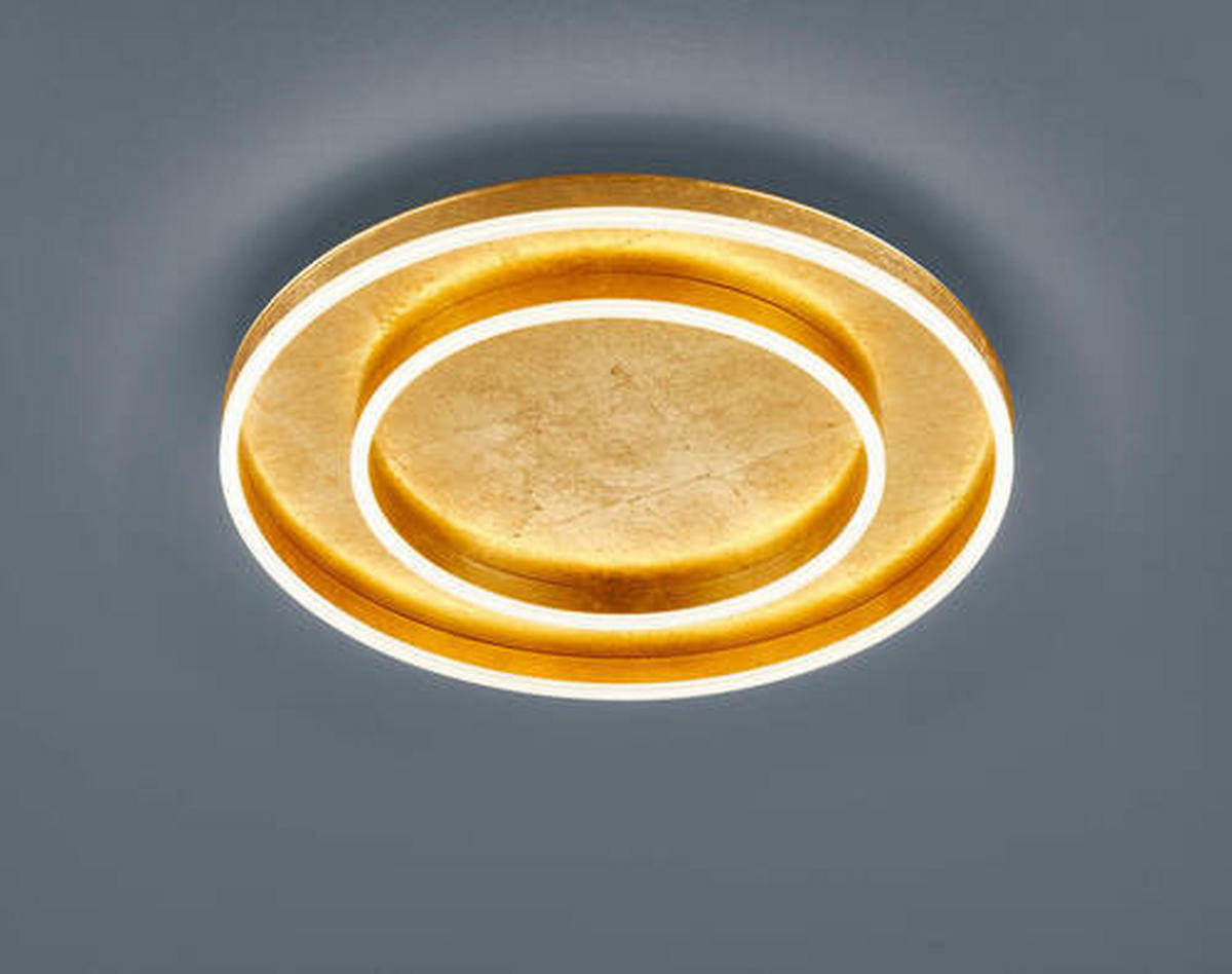 LED-DECKENLEUCHTE Sona 59,5/7,5 cm   - Goldfarben, Design, Metall (59,5/7,5cm) - Helestra