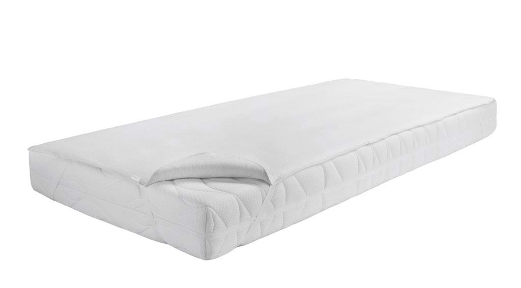 MATRATZENAUFLAGE - Weiß, Basics, Textil (180/200cm) - Bio:Vio