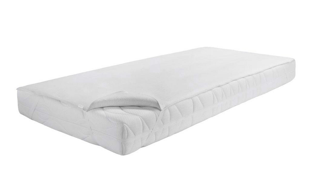 MATRATZENAUFLAGE - Weiß, Basics, Textil (140/200cm) - Bio:Vio