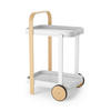 SERVIERWAGEN Naturfarben, Weiß  - Naturfarben/Weiß, Basics, Metall (44/80/50cm) - Umbra