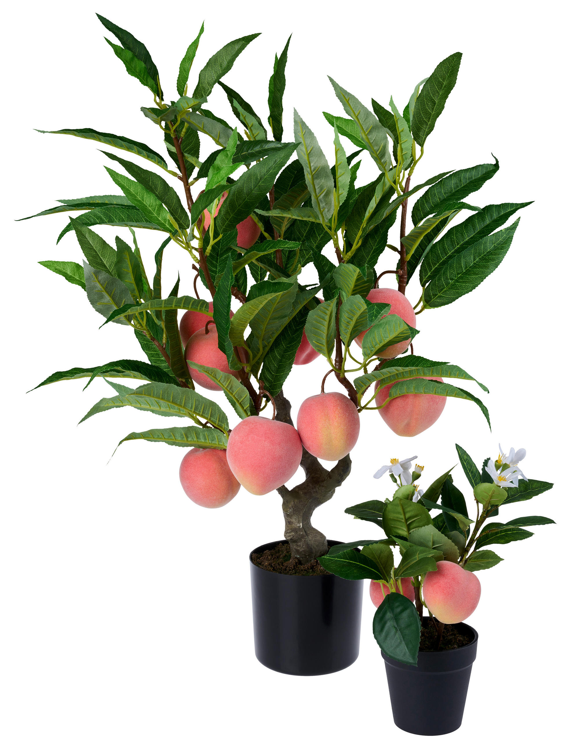 UMELÁ RASTLINA broskyňa 30 cm - svetlohnedá/čierna, Trend, kov/plast (30cm) - Ambia Home