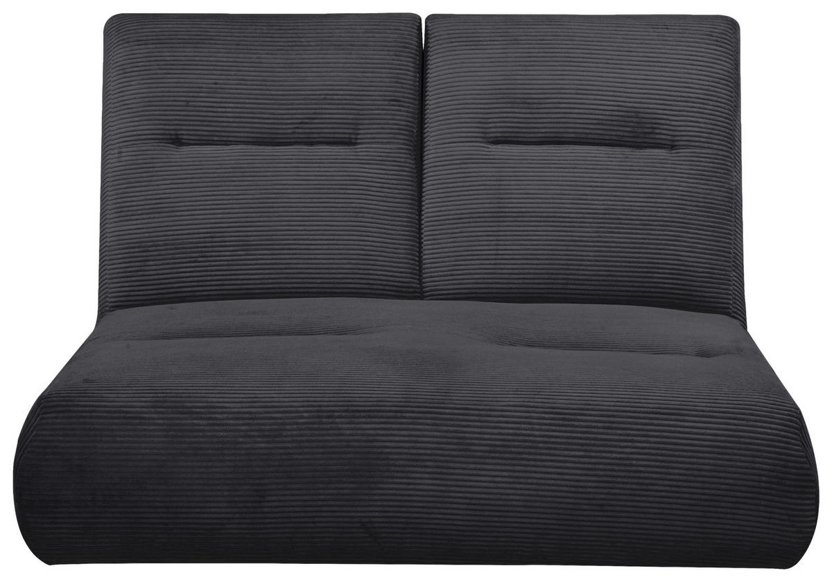 SCHLAFSOFA in Cord Schwarz  - Schwarz, Design, Textil (159/88/160cm) - Livetastic