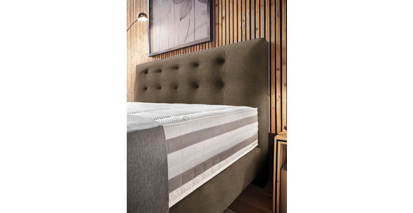 BOXSPRINGBETT 160/200 cm  in Braun  - Braun, KONVENTIONELL, Holz/Textil (160/200cm) - Dieter Knoll