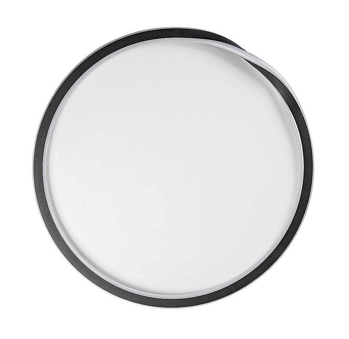 LED PLAFONJERA MATHIOLA  - bela/crna, Osnovno, metal/plastika (56/6cm)