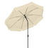 SONNENSCHIRM 200 cm Naturfarben - Anthrazit/Naturfarben, KONVENTIONELL, Textil/Metall (200cm) - Doppler