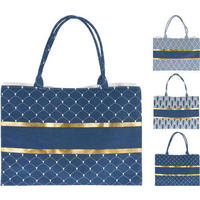 PLÁŽOVÁ TAŠKA modrá - modrá, Design, textil/plast (14/38/38cm)
