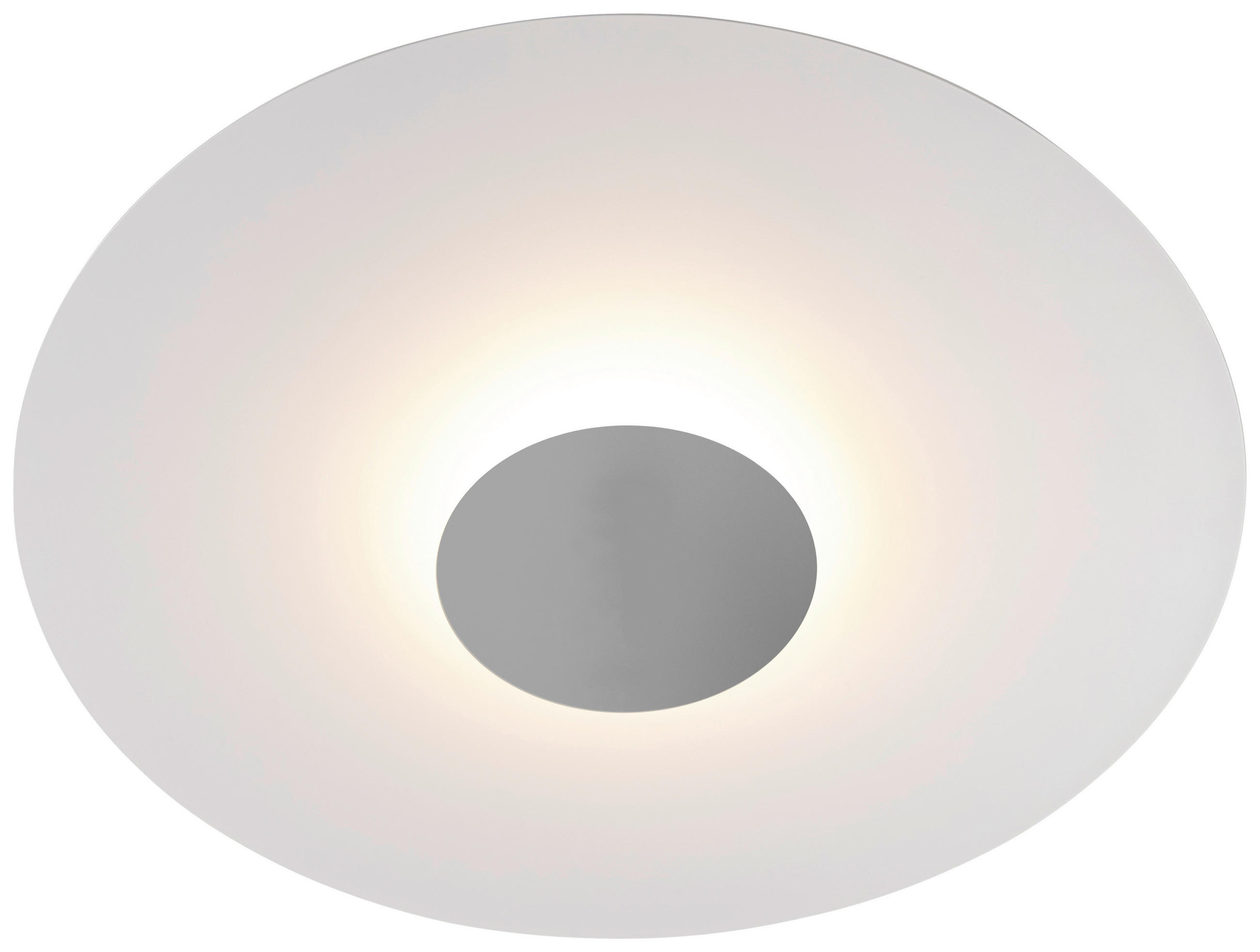 LED-DECKENLEUCHTE Chio  Smart 44/6,5 cm   - Alufarben/Weiß, Basics, Metall (44/6,5cm) - BOPP