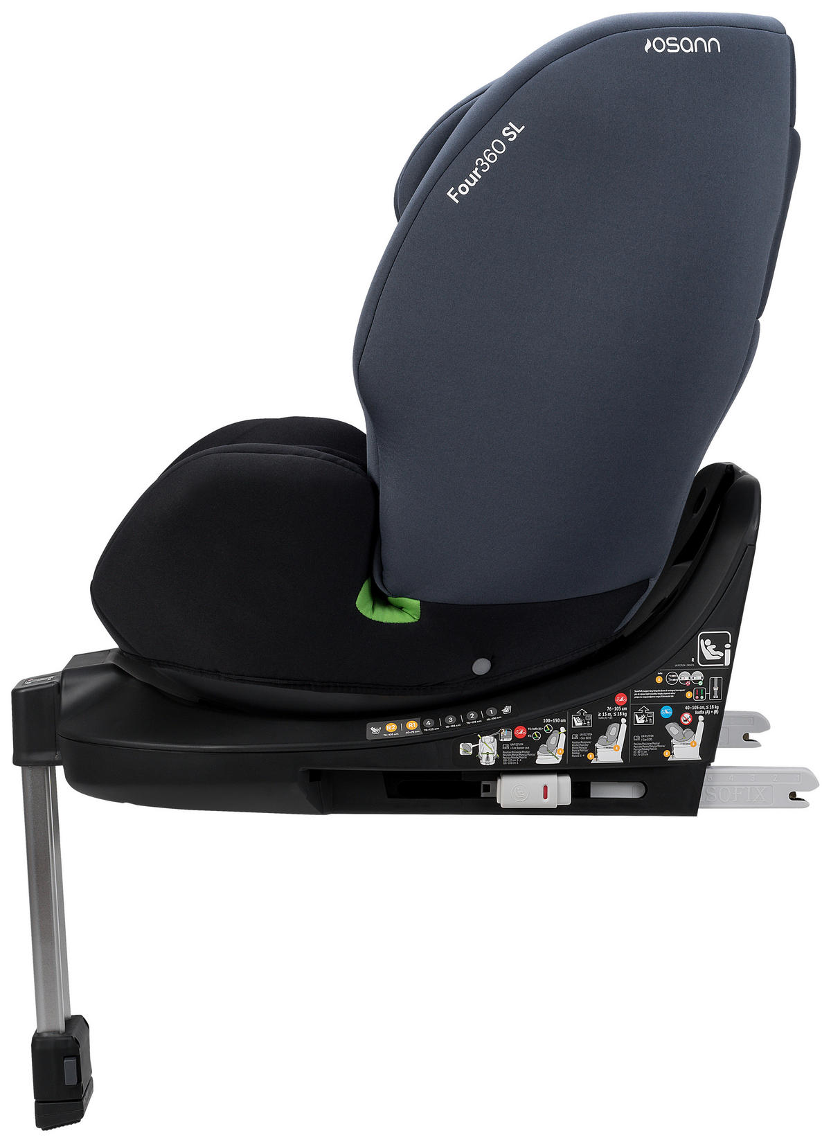 REBOARDER-KINDERSITZ  - Schwarz, KONVENTIONELL, Kunststoff (43/58/52cm)