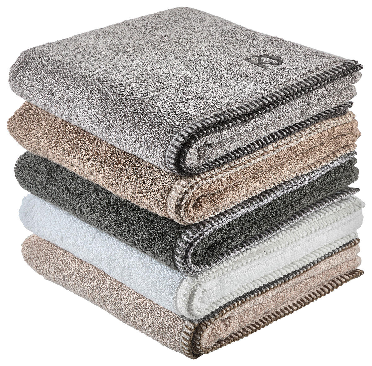 HANDTUCH BOLANO Weiß  - Weiß, KONVENTIONELL, Textil (50/100cm) - Dieter Knoll