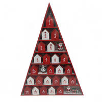 ADVENTSKALENDER  - Rot/Schwarz, LIFESTYLE, Holzwerkstoff (37/50,5/7cm) - X-Mas