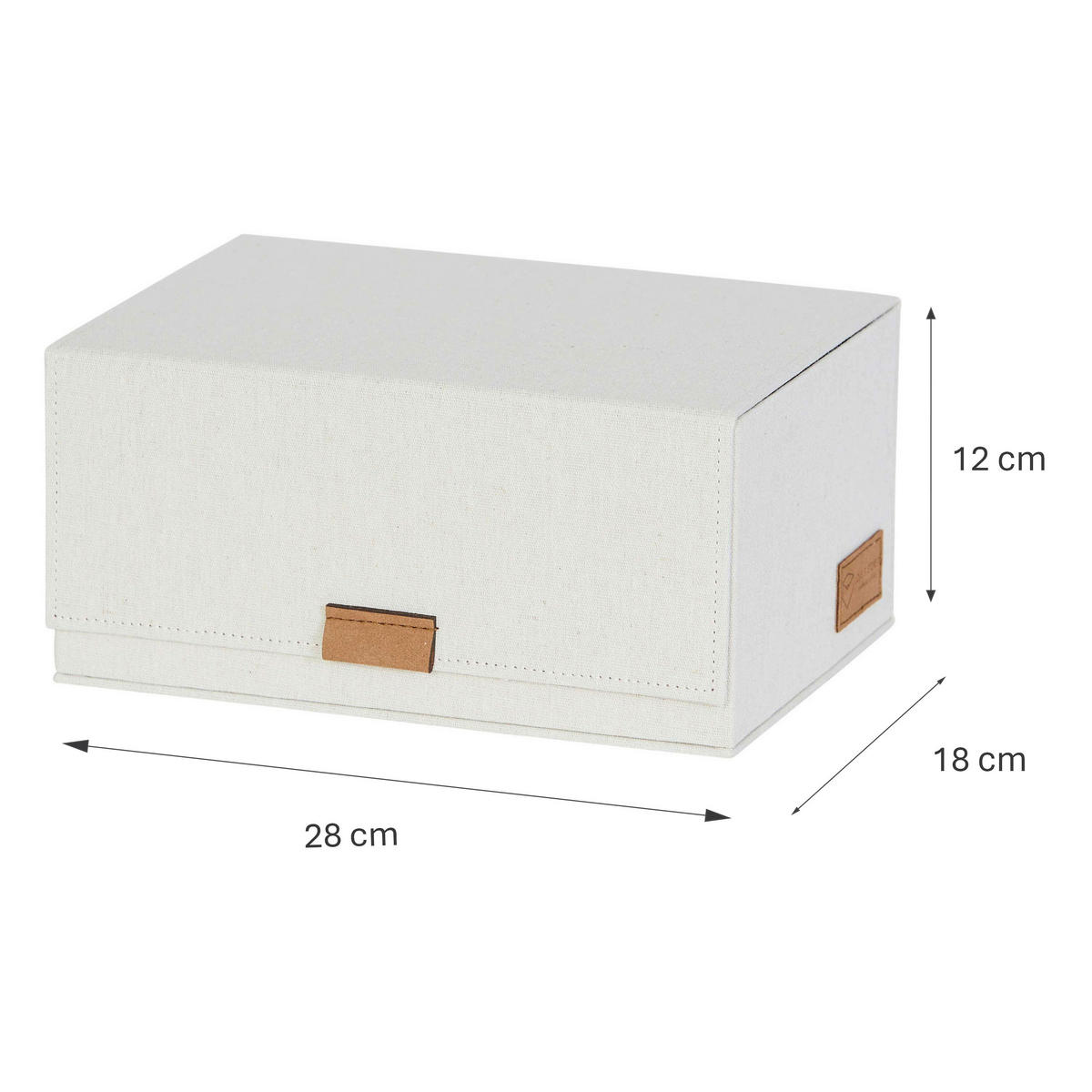 ORGANIZER  - Beige, Basics, Karton/Textil (28/18/12cm) - Store It