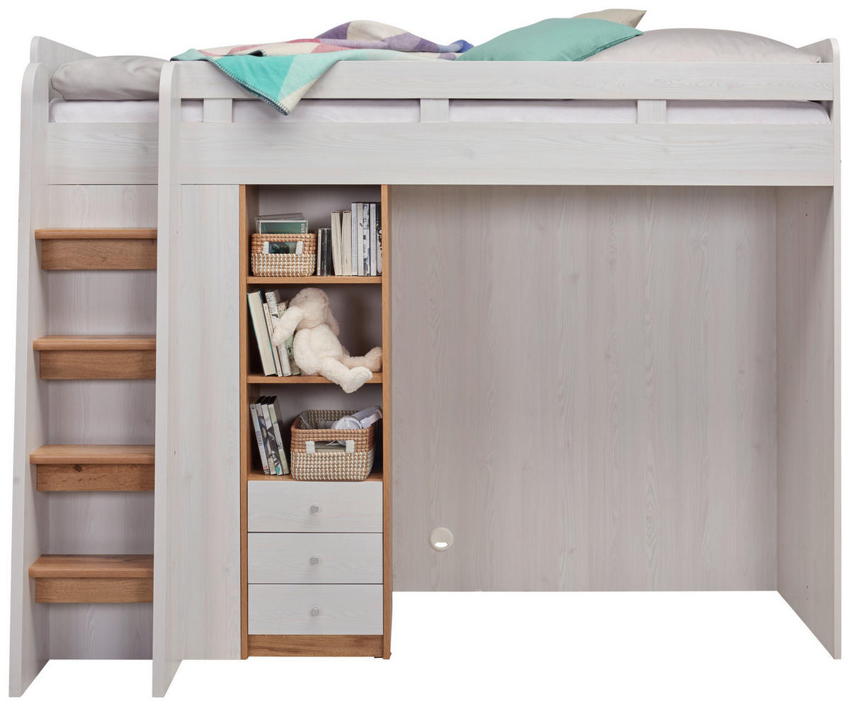 GALÉRIAÁGY - tölgyfa színű/fehér, Konventionell, faalapú anyag (90/200cm) - Carryhome